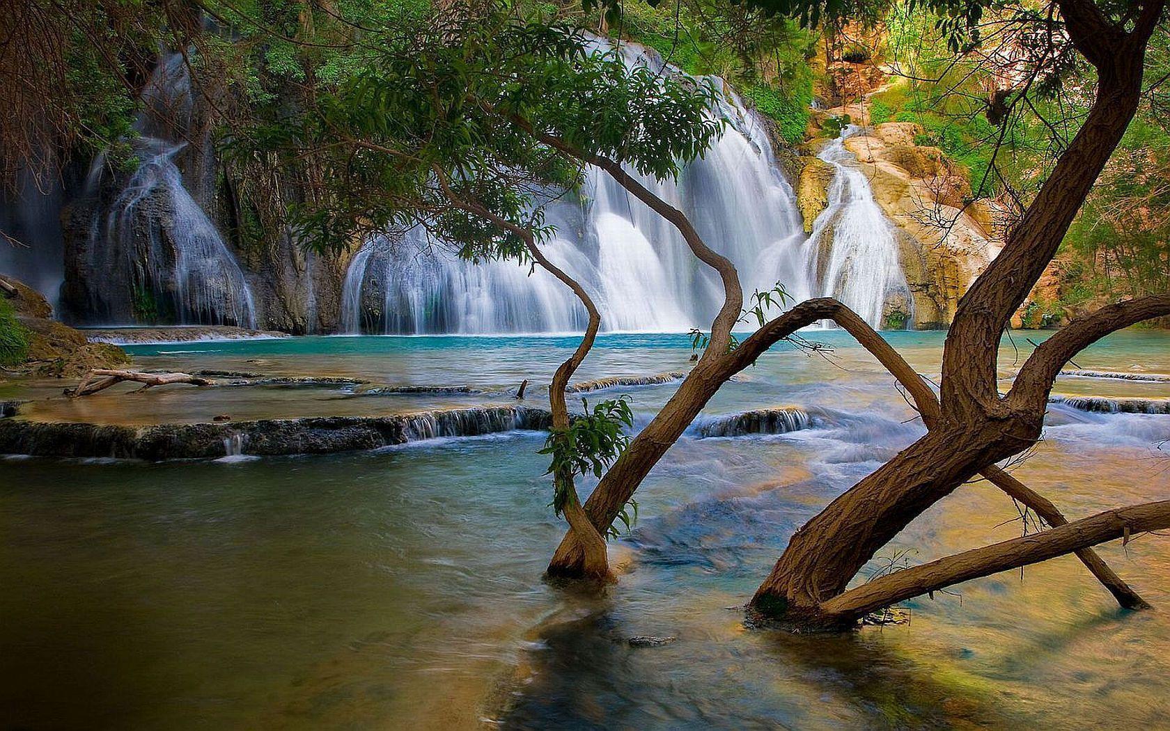 Waterfall HD Wallpaper. Waterfall Desktop Image