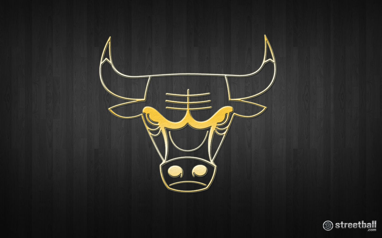 NBA Chicago Bulls Gold Wallpaper