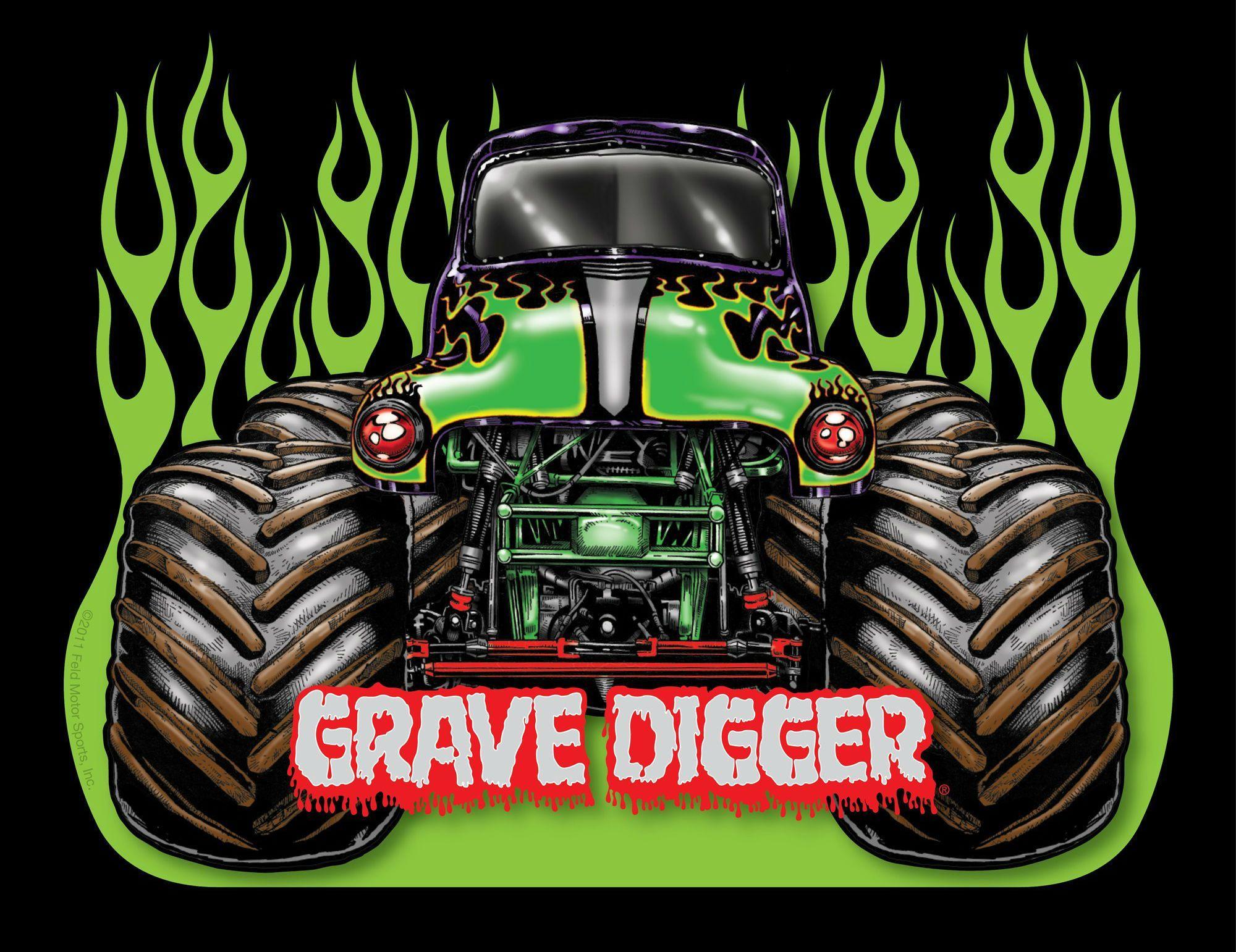 Grave Digger Monster Truck 4x4 Race Racing Js Free Wallpaper