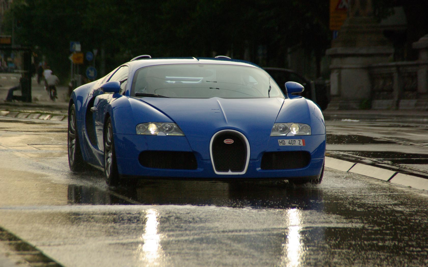 Wallpaper For > Blue Bugatti Veyron Wallpaper