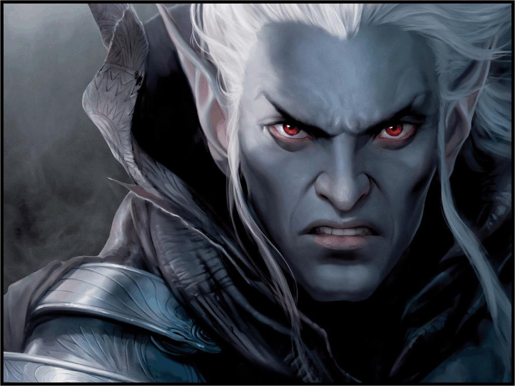 Download wallpaper: dark elf, wallpaper, picture, angry black elf