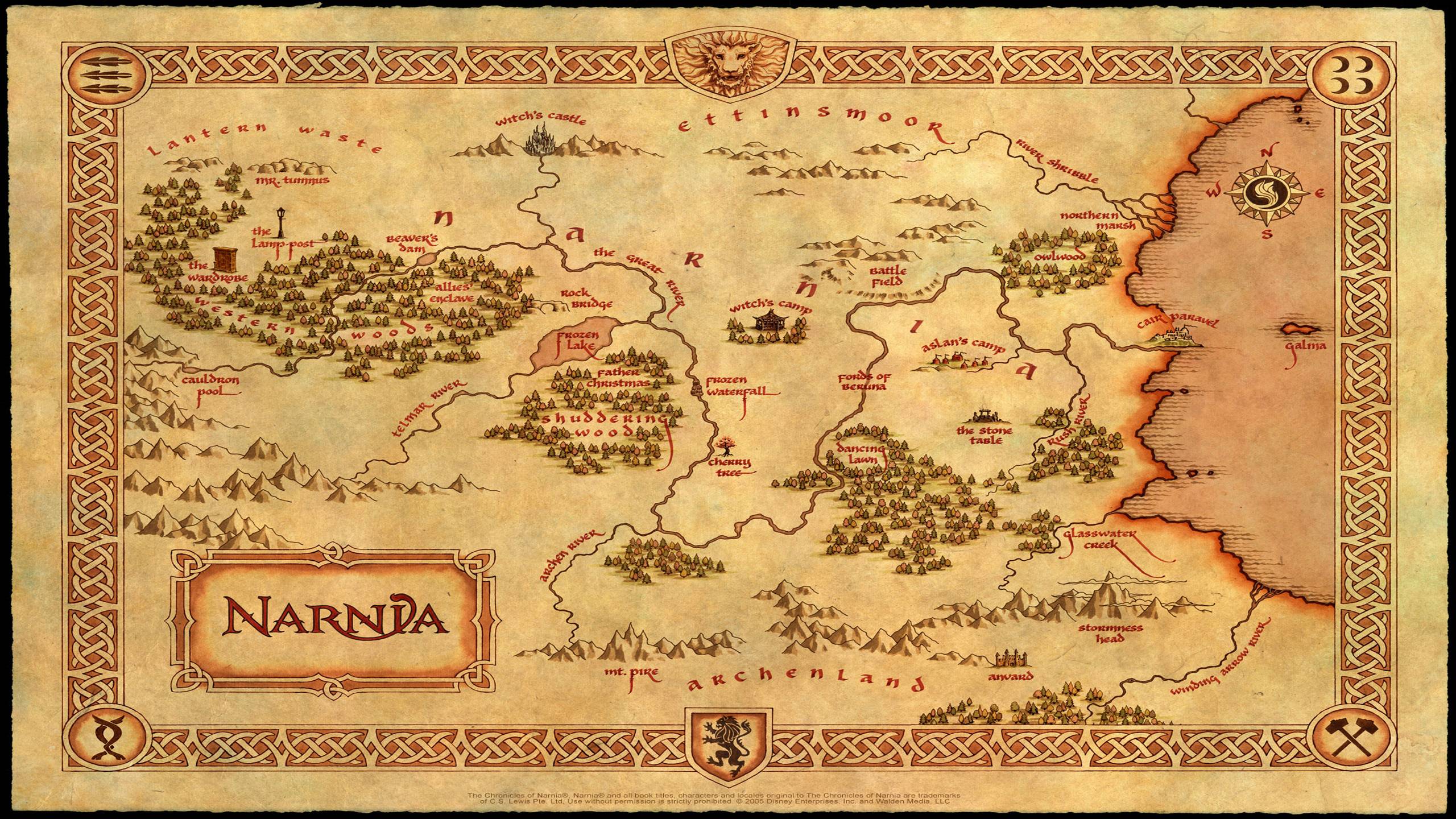 Printable Map Of Narnia