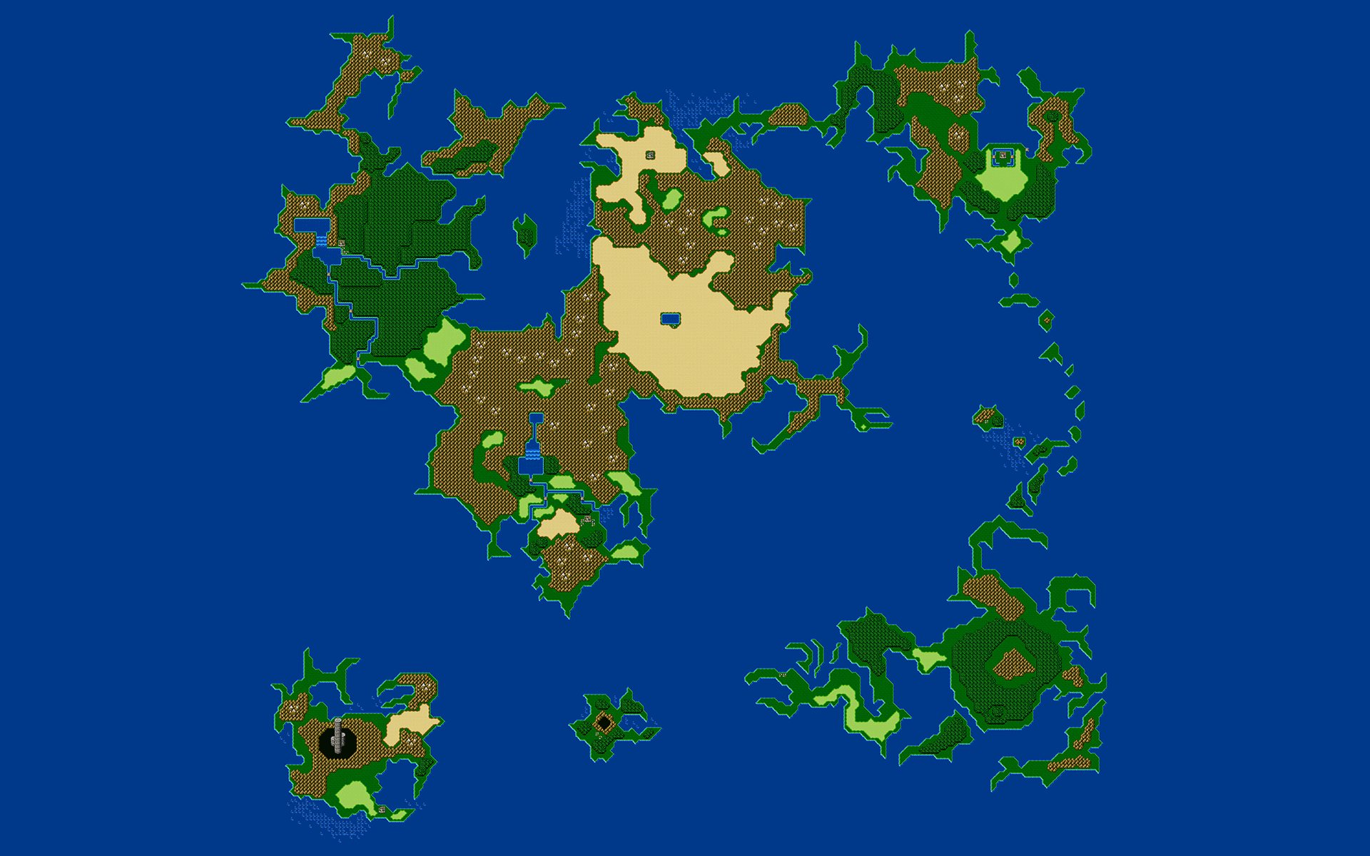 Final Fantasy 4 Map wallpaper