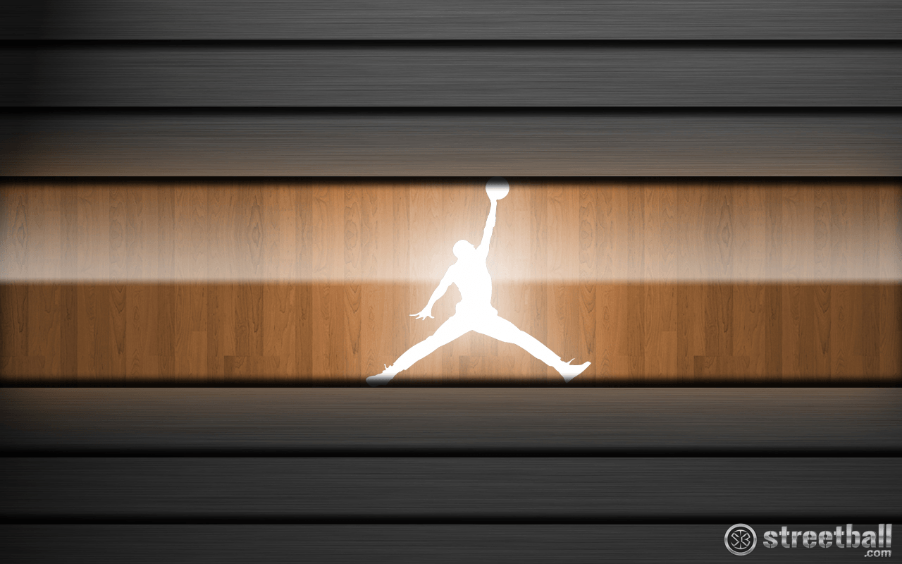 Jumpman Hardwood Basketball Wallpaper