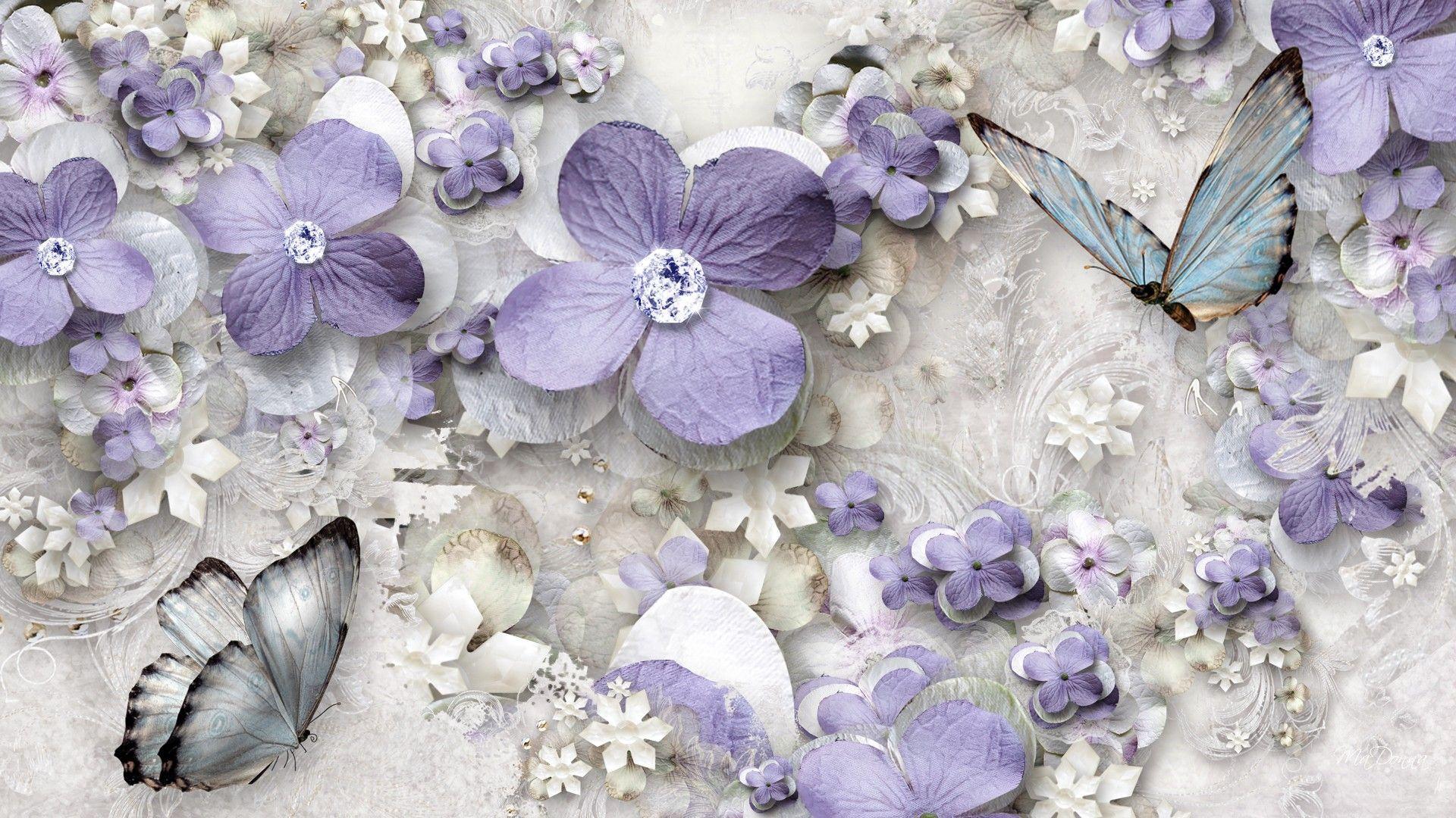 HD Lavender Flower Maze Wallpaper