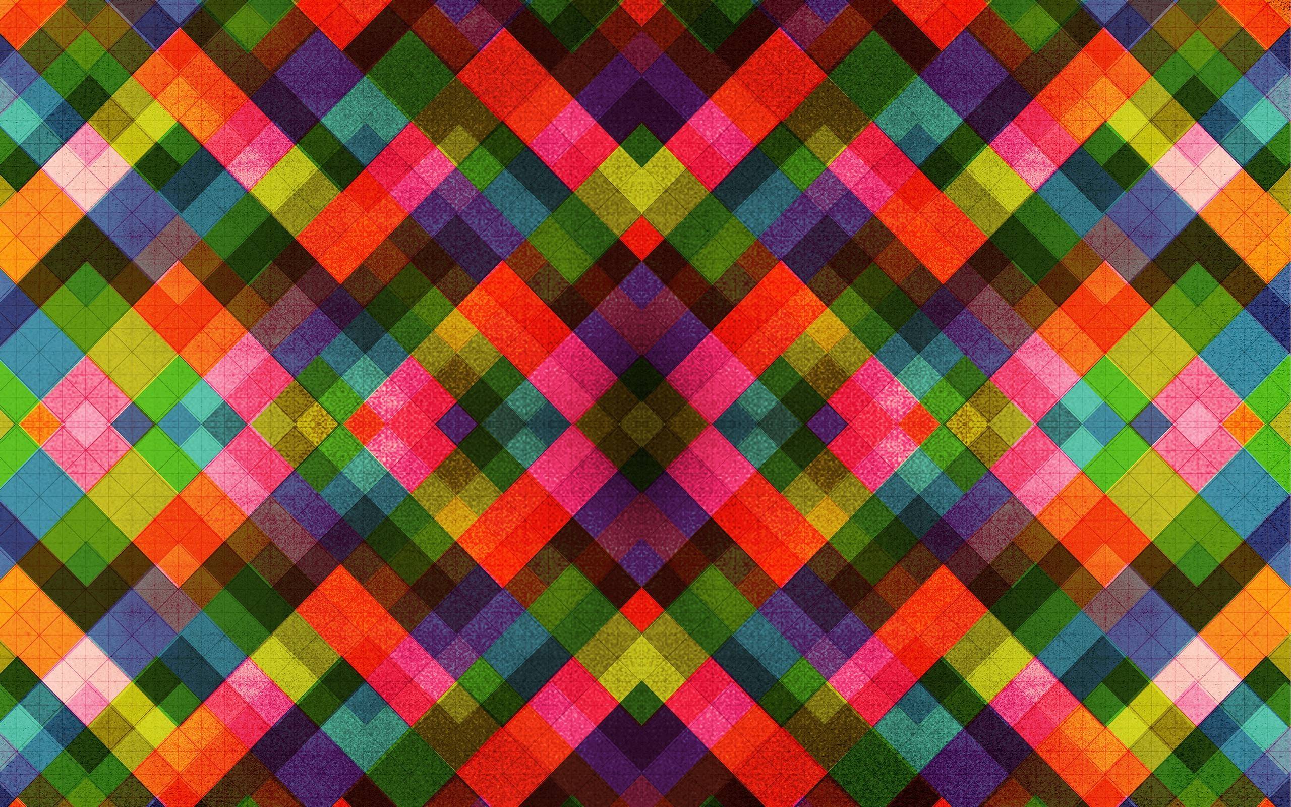 Multicolored tile pattern Wallpaper #