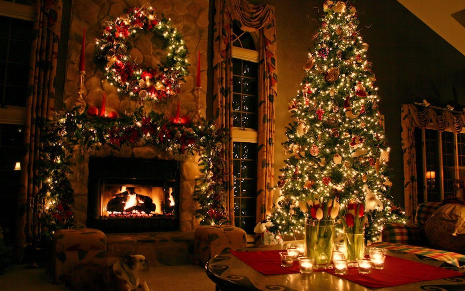 Beautiful Christmas Tree Wallpaper Desktop Wallpaper. High