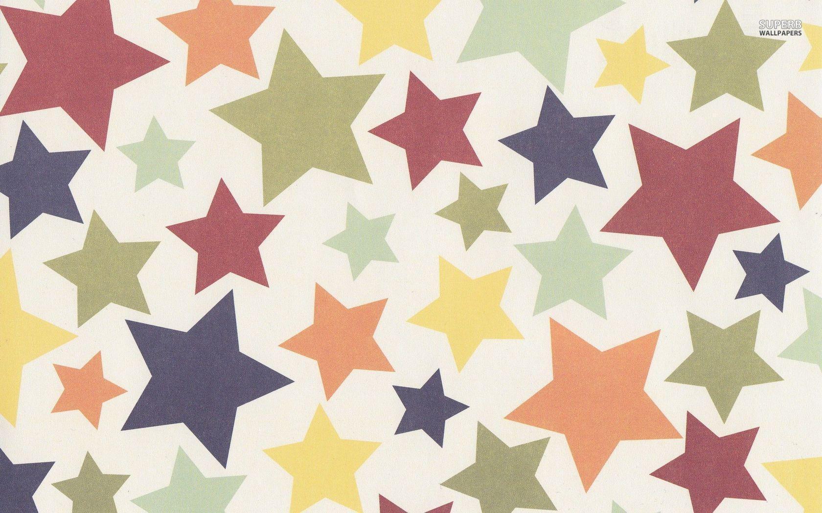 Wallpaper For > Colorful Stars Wallpaper