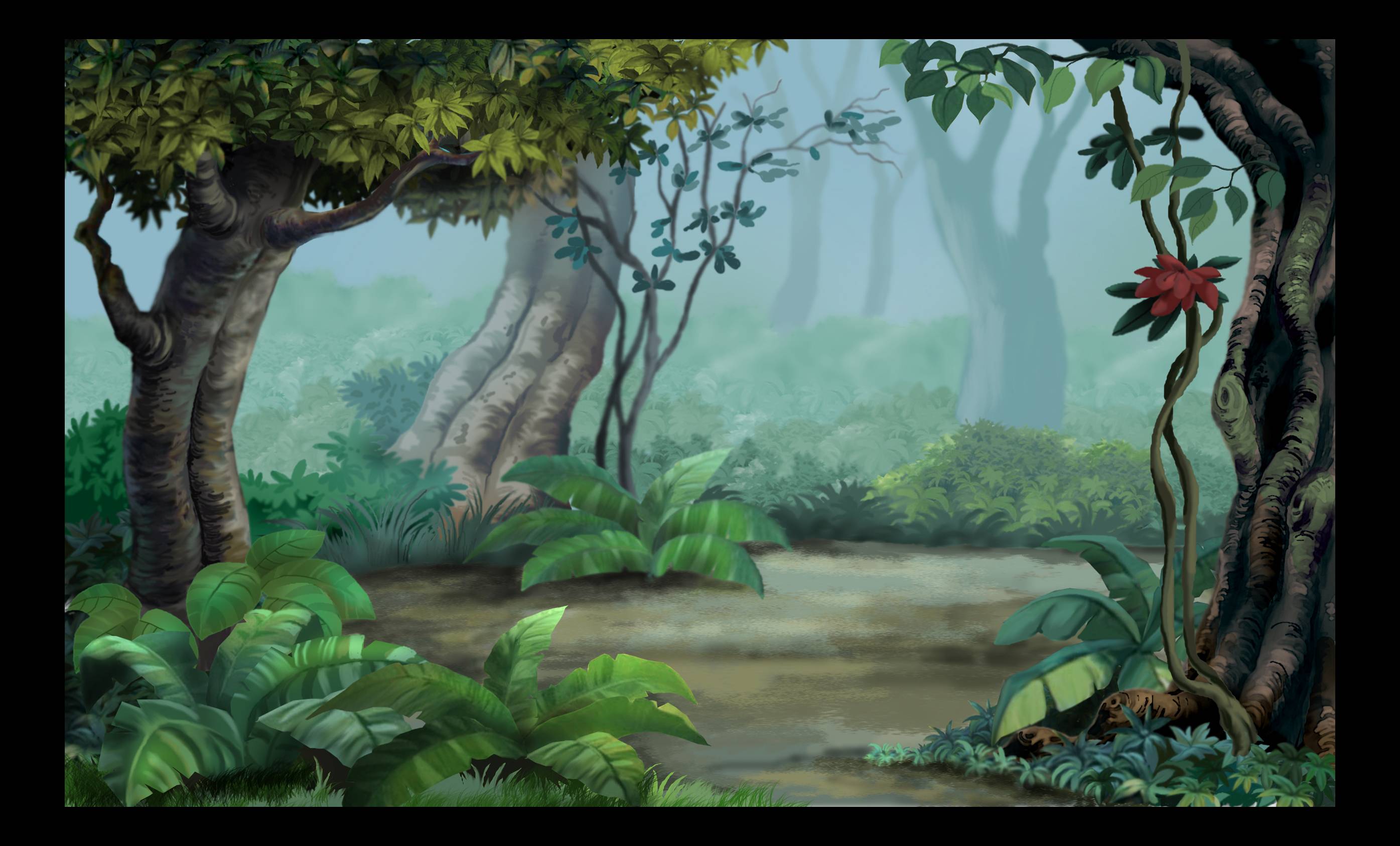 Digital Background Illustration. Freelance 2d 3D cartoon