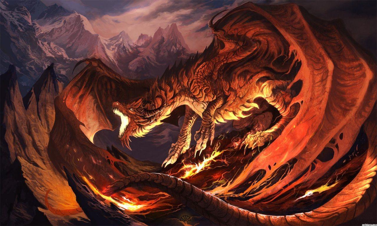 Enjoy this new red dragon desktop background. Red Dragons wallpaper
