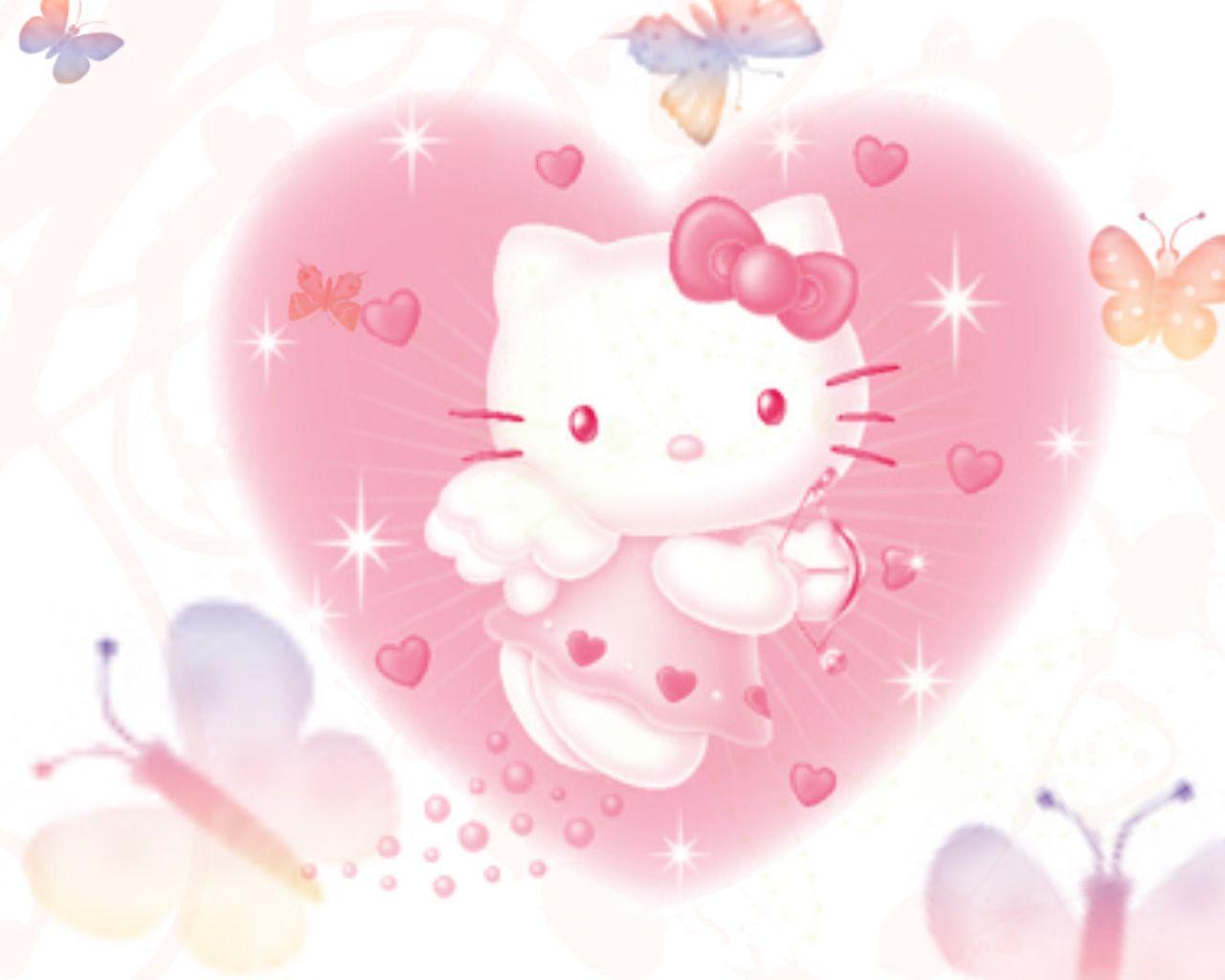 Pix For > Valentine Hello Kitty Wallpaper