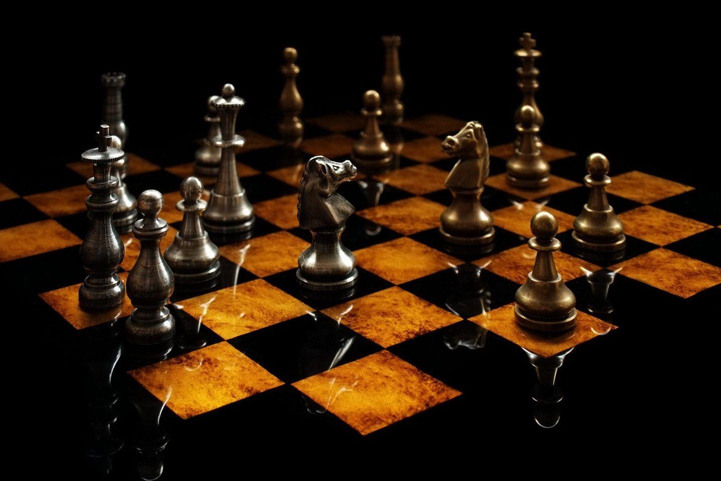 3D Chess Board Wallpaper