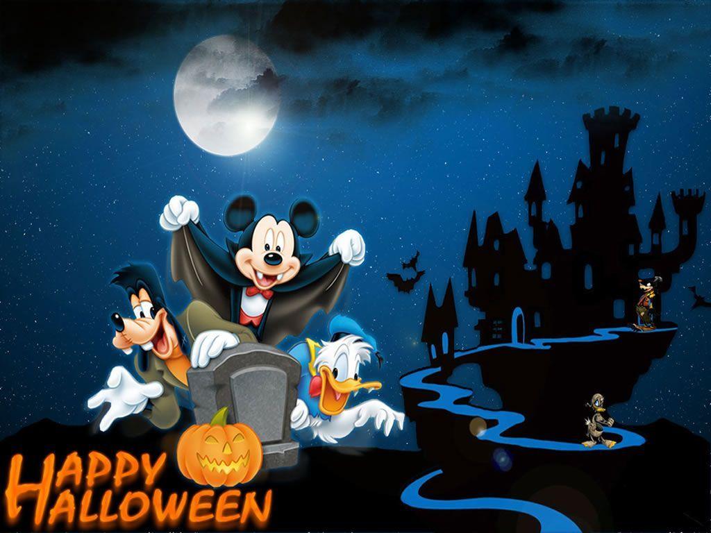 Cute Disney Halloween Background. Free Internet Picture