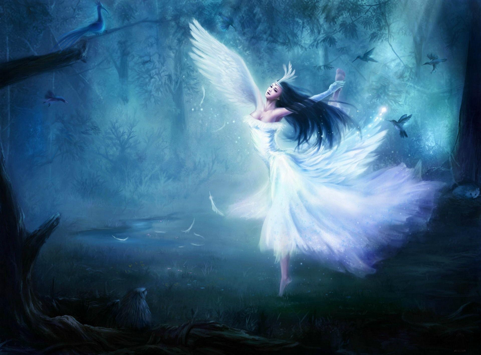 Free Fantasy Wallpaper, Fairy Wallpaper Background Blue Fairy