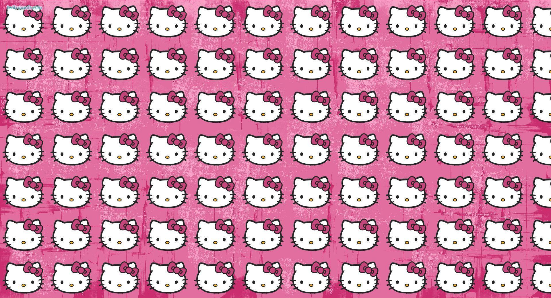 Cute Girly Hello Kitty Background
