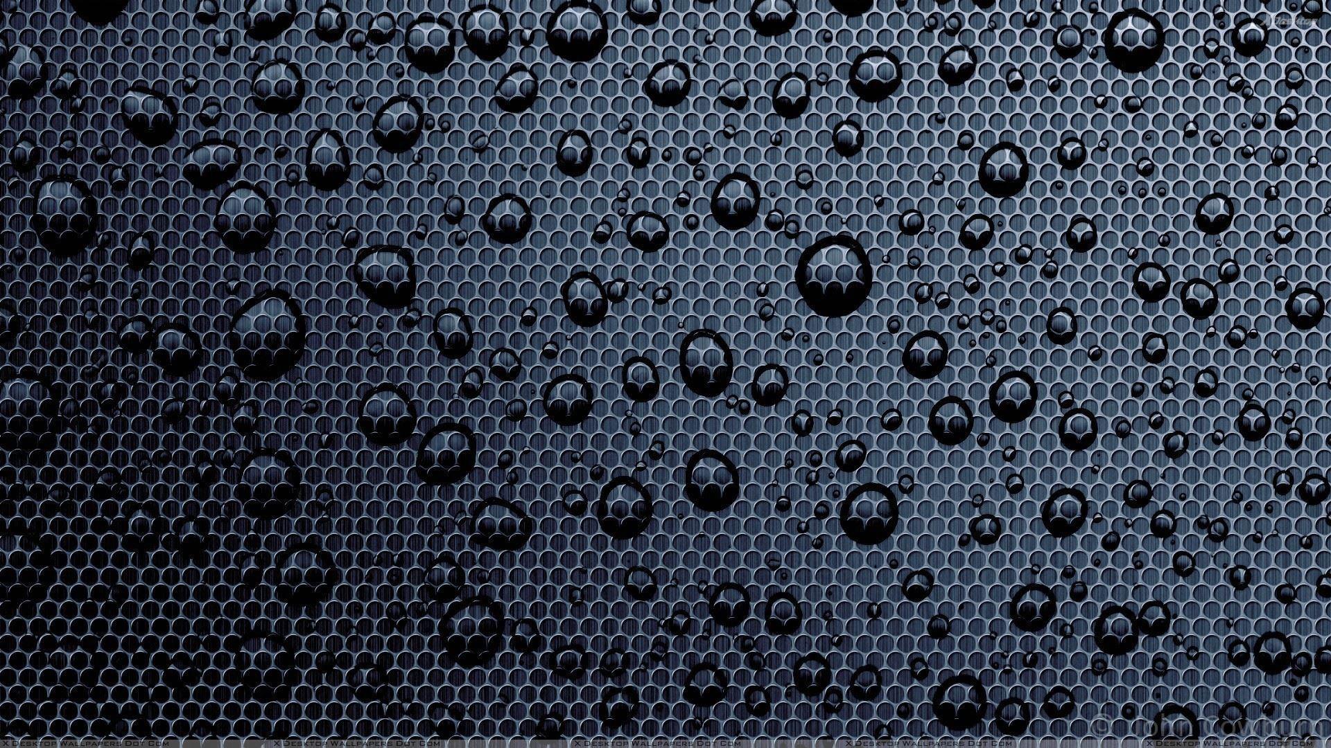 Wallpaper For > Black Water Drop Background