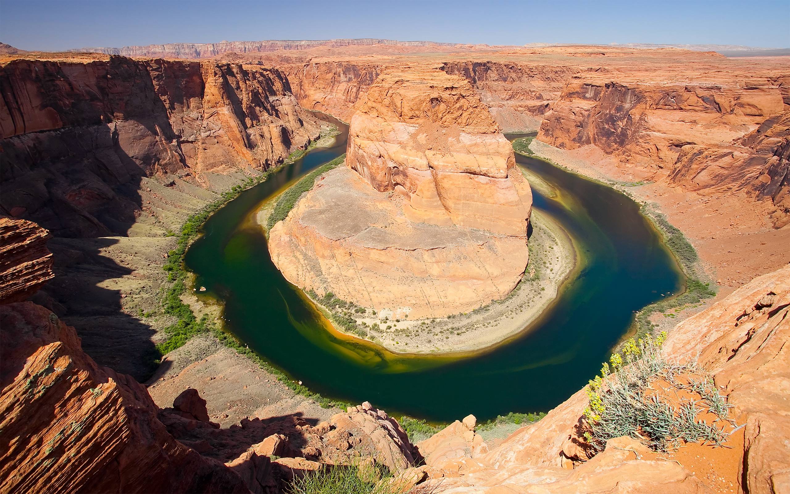 Green Grand Canyon River Wallpaper High Res Ph Wallpaper