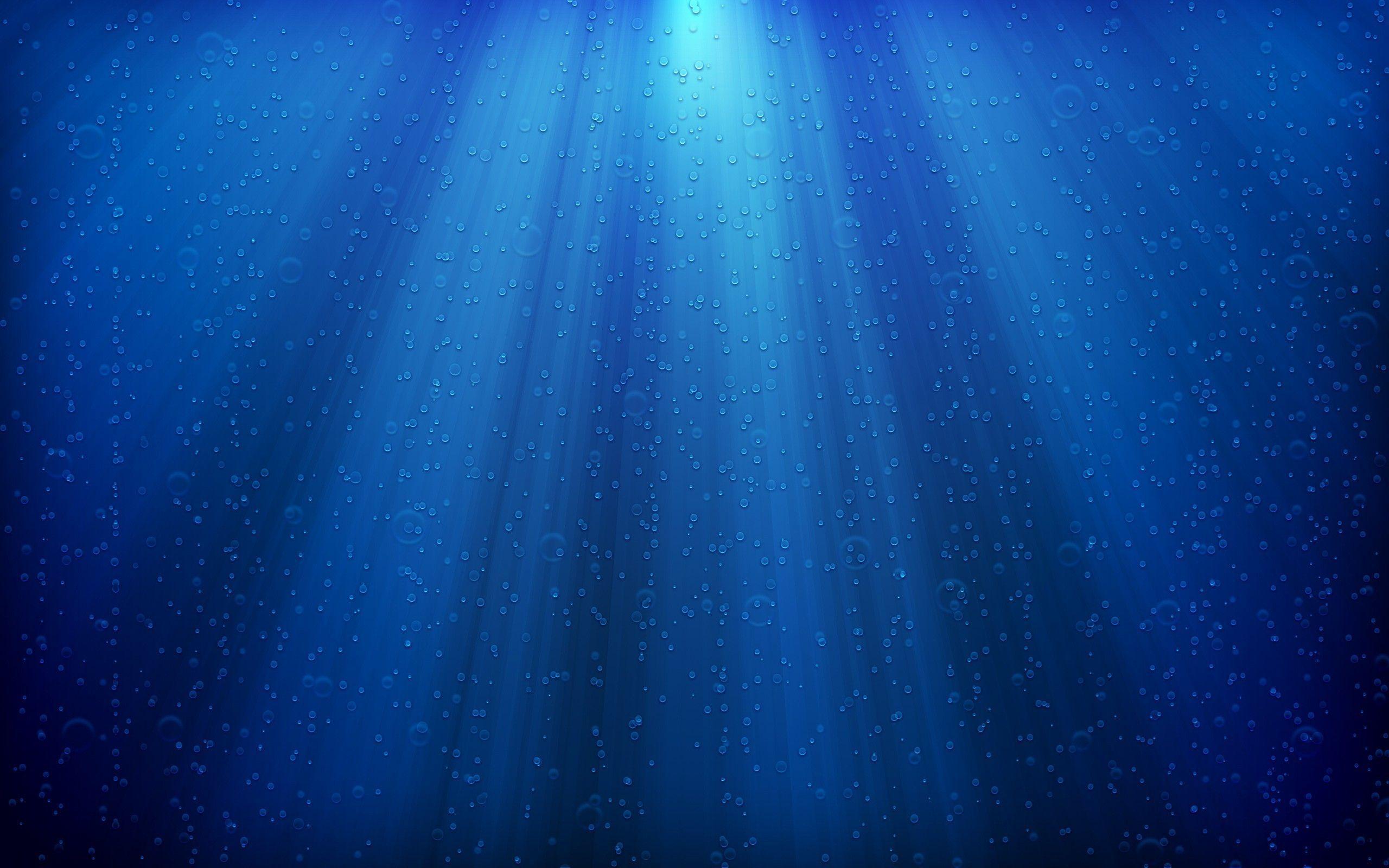 The Image of Light Abstract Blue Water Drops 2560x1600 HD