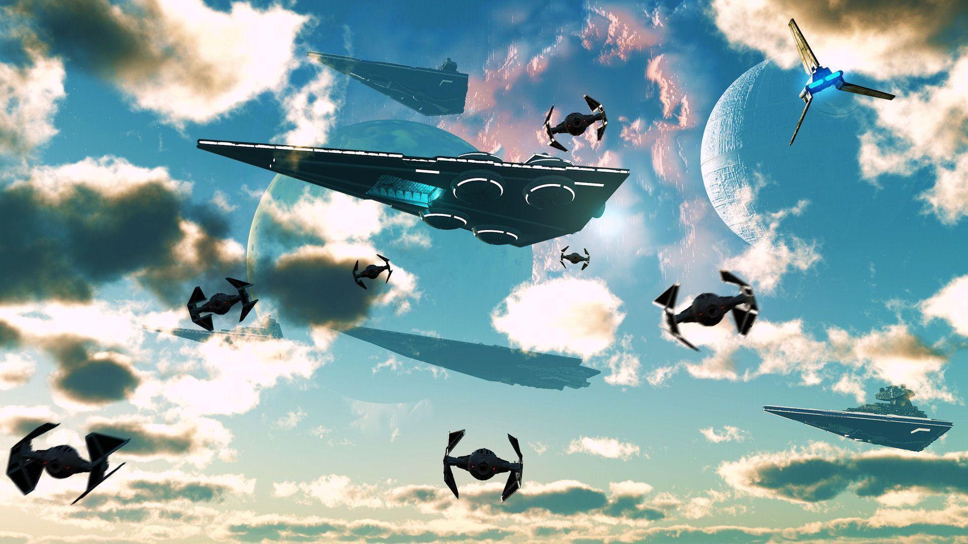 Star Wars Imperial Fleet Arrival Desktop Wallpaper