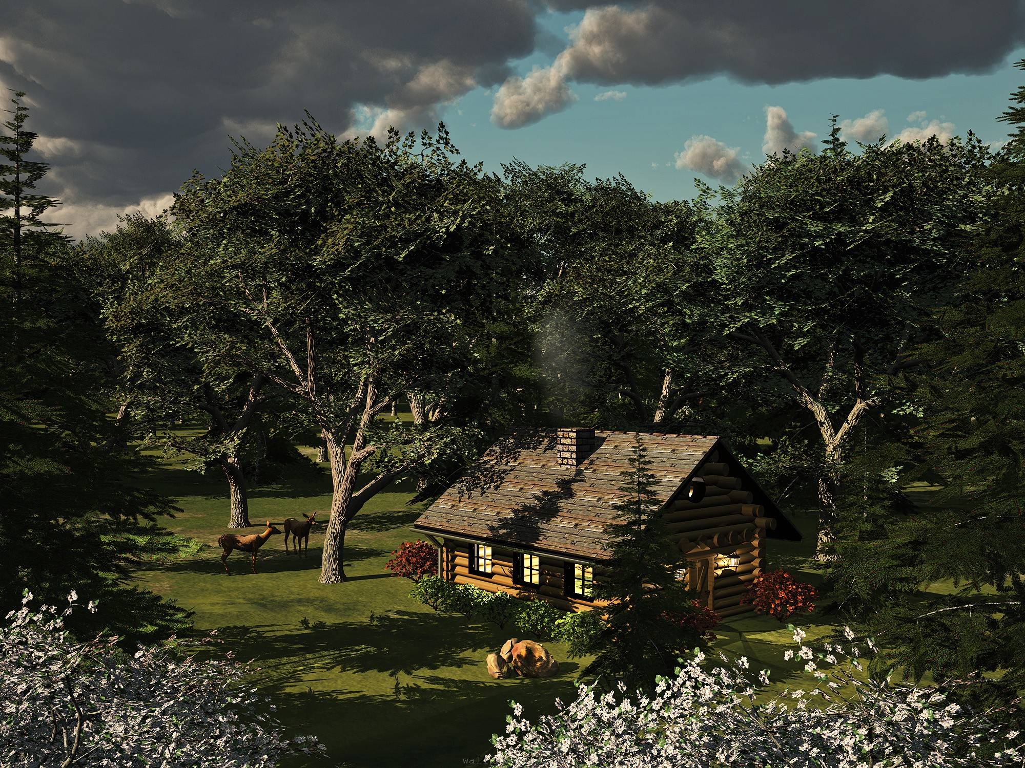 log cabin wallpaper 4 - Image And Wallpaper free to download