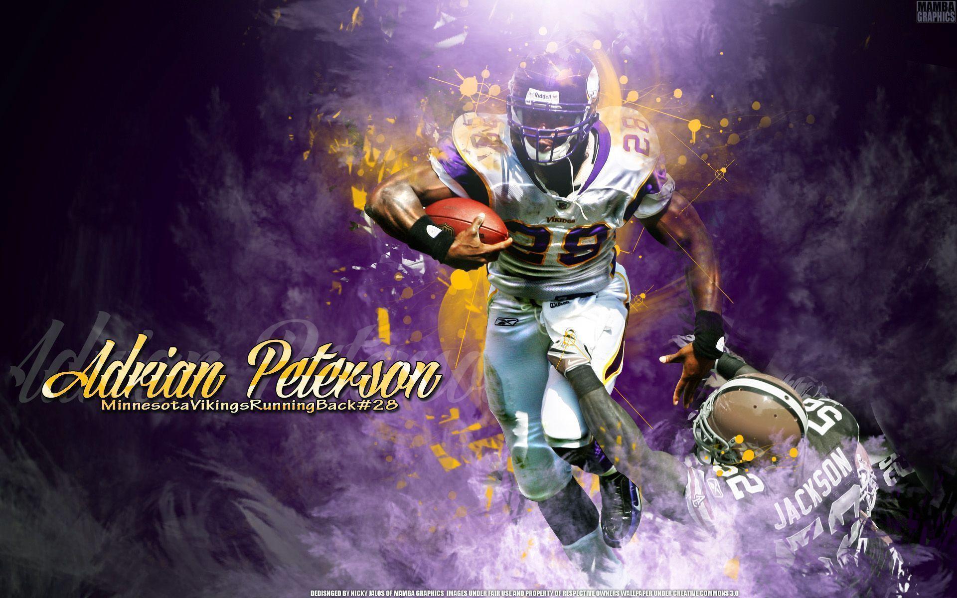 Minnesota Vikings Adrian Peterson Wallpaper. Wallpaper HD Free