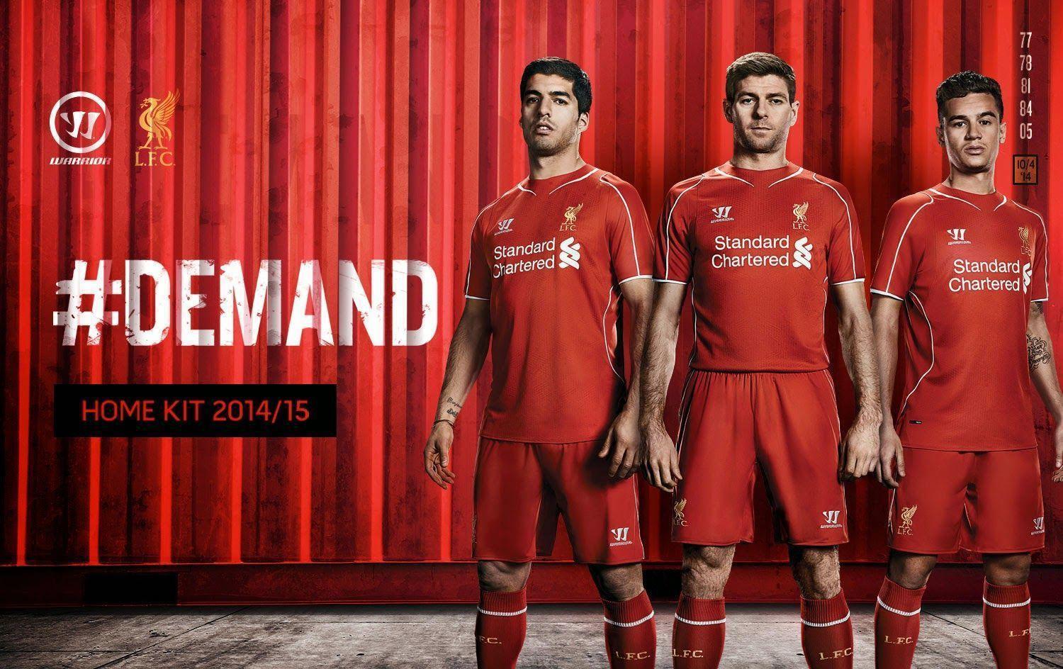 Pro Soccer: Warrior Unveils Liverpool Home Kit For 2014 15