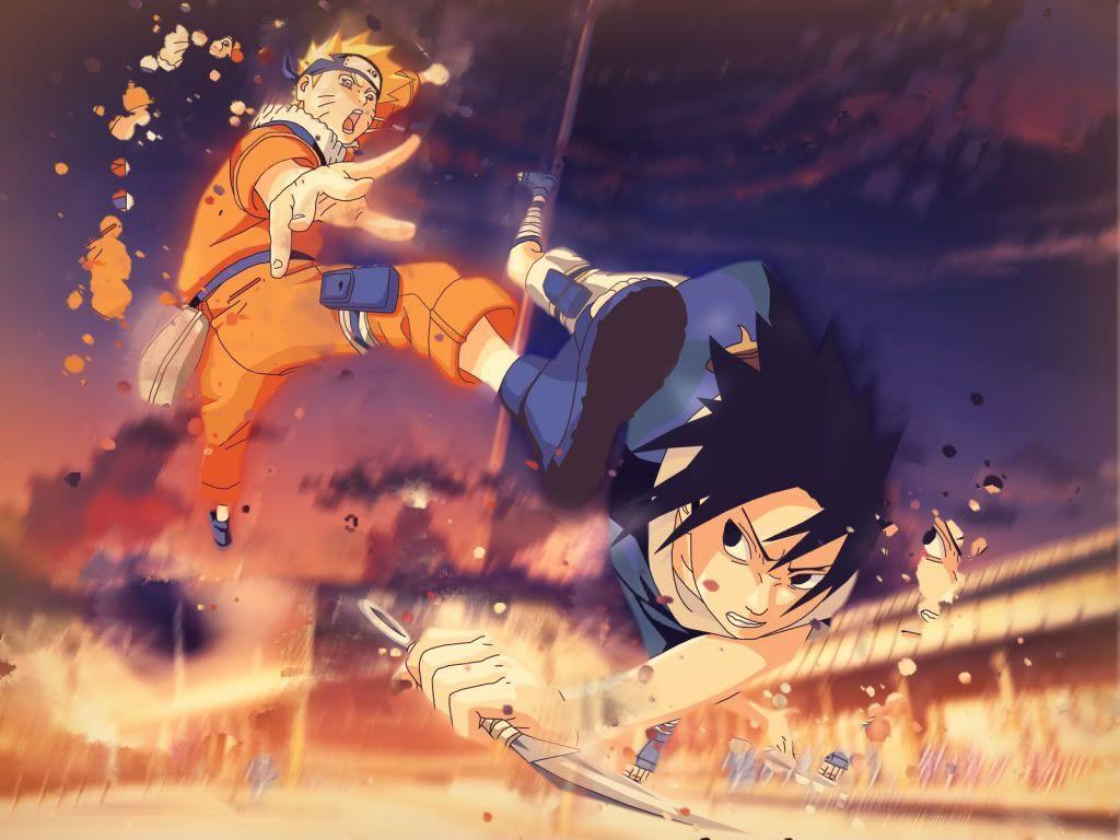 Sasuke vs Naruto Wallpaper Background Anime