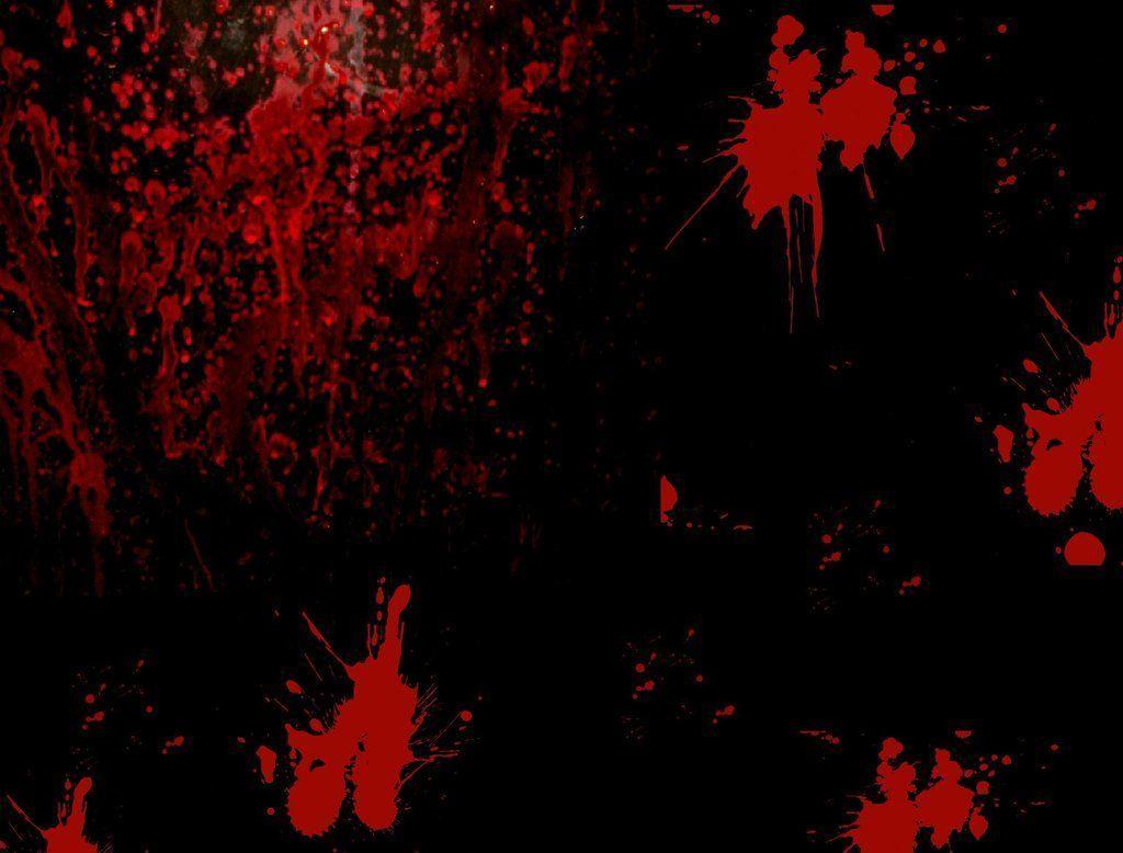 More Like My Own Black and Red Blood Splat Wallpaper
