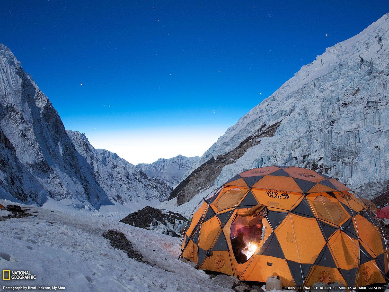 Stars Over Campsite Picture, Mount Everest Wallpaper