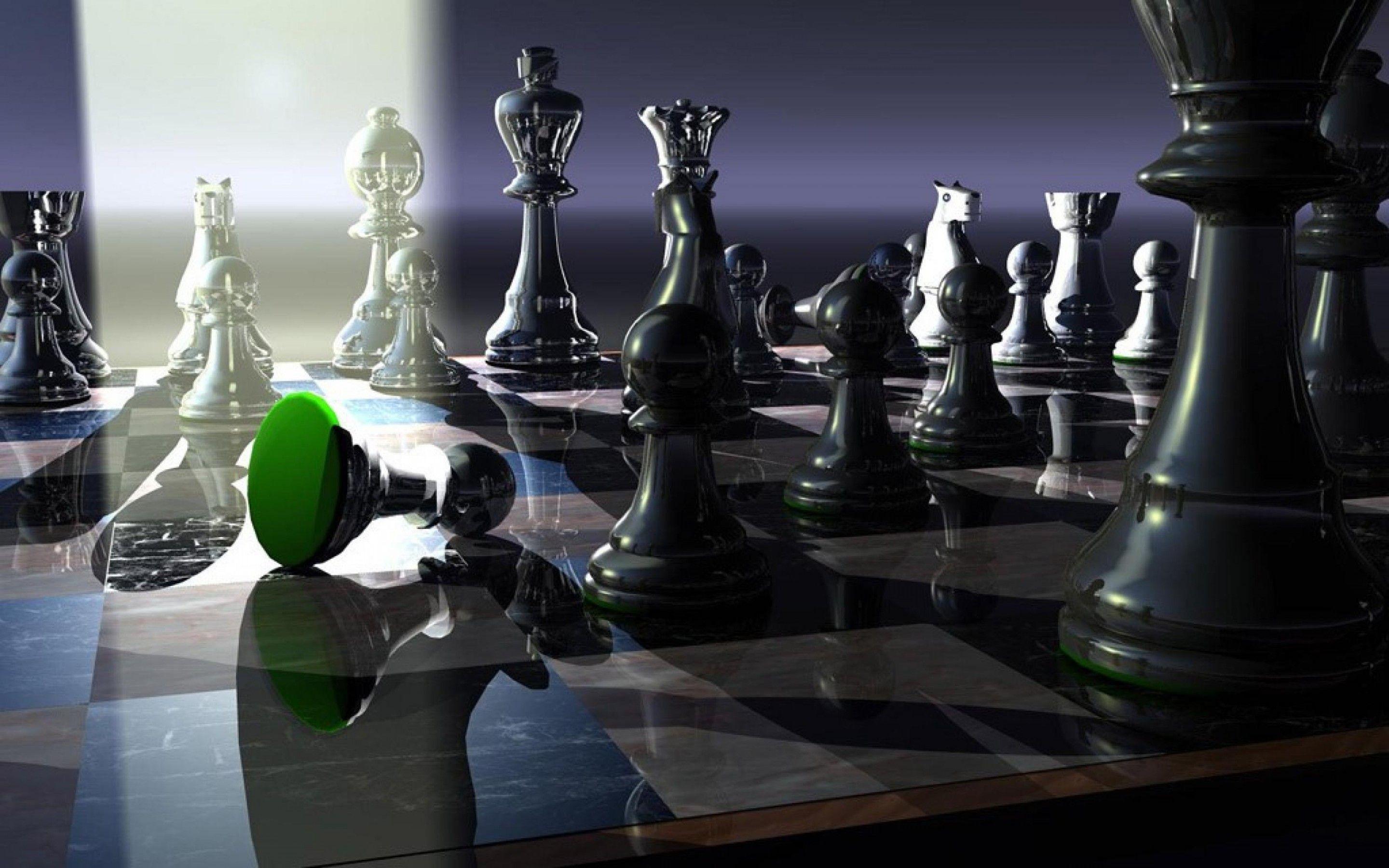 3D Chess Board Exclusive HD Wallpaper