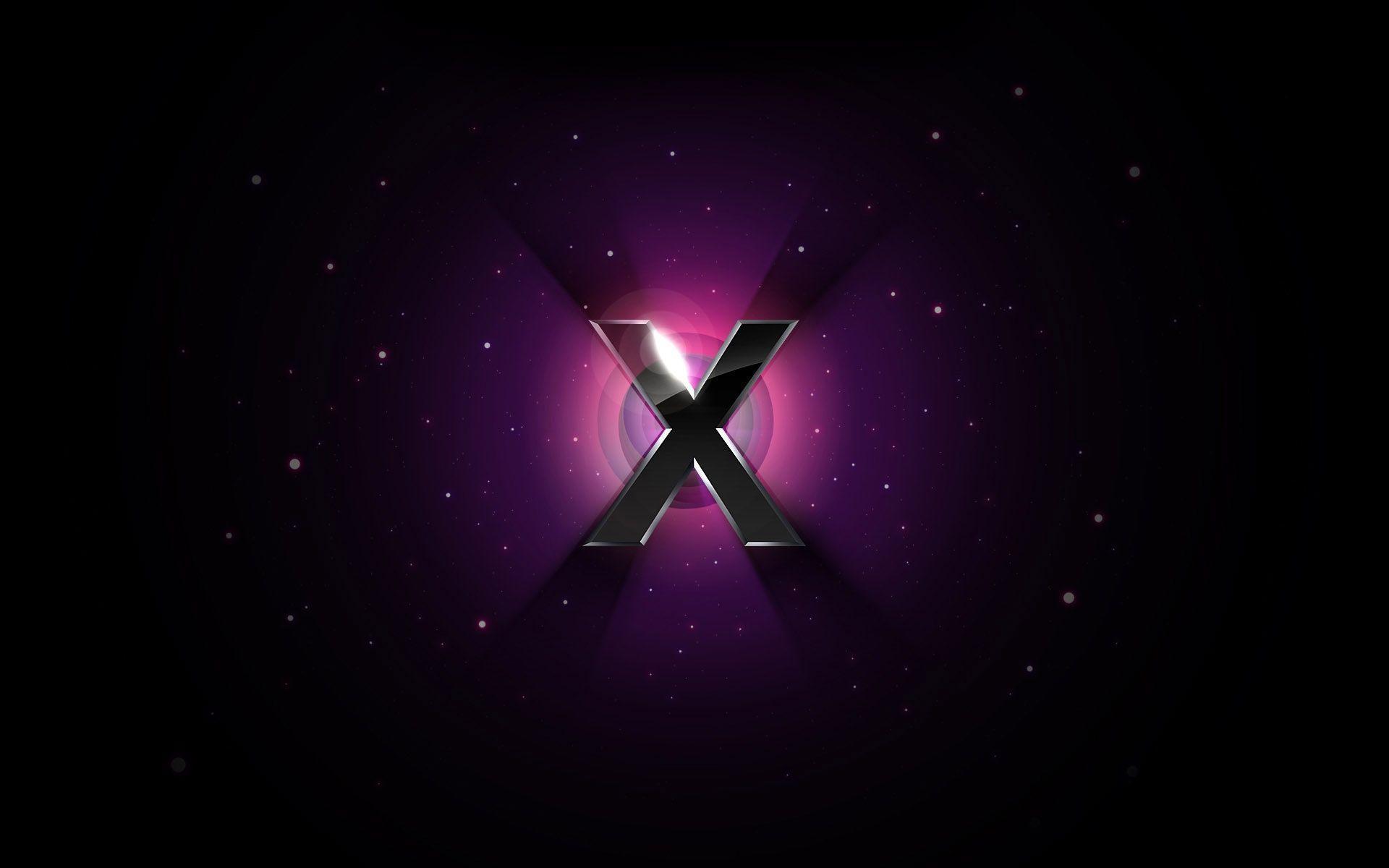 Apple Dark Purple OS X desktop wallpaper