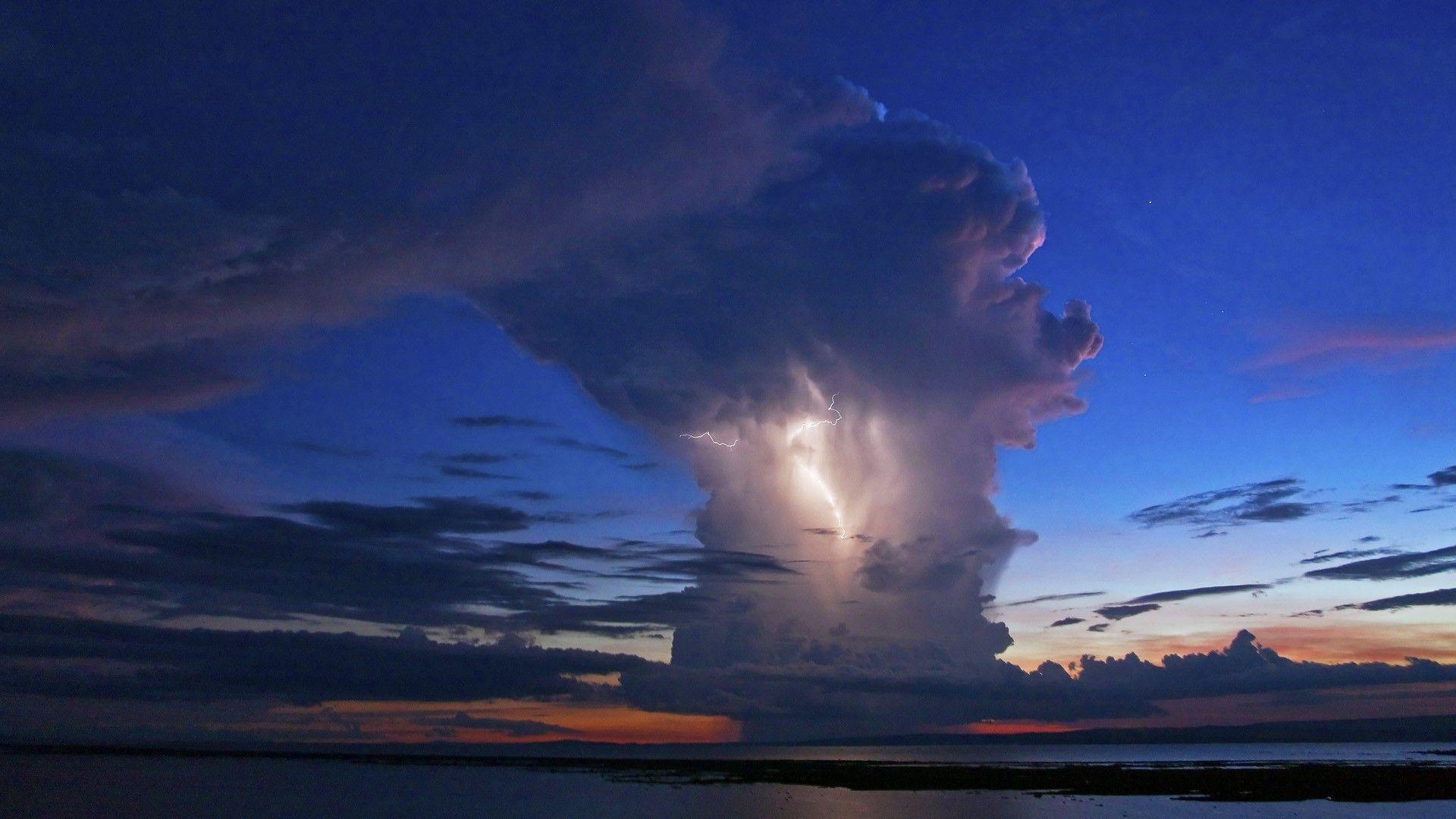 Download Storm Supercell Clouds Lightning wallpaper, Download