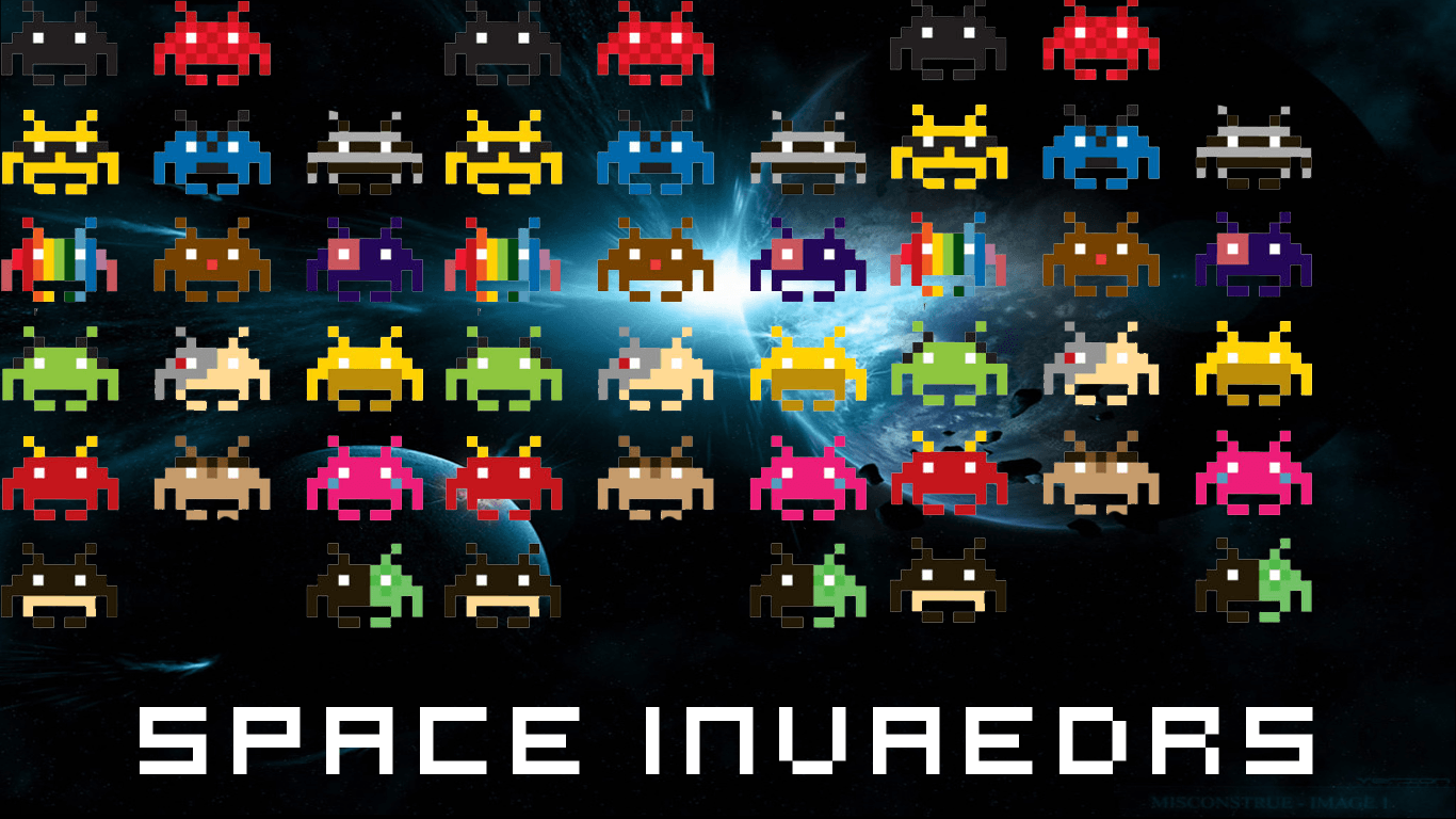 image For > Space Invader Wallpaper