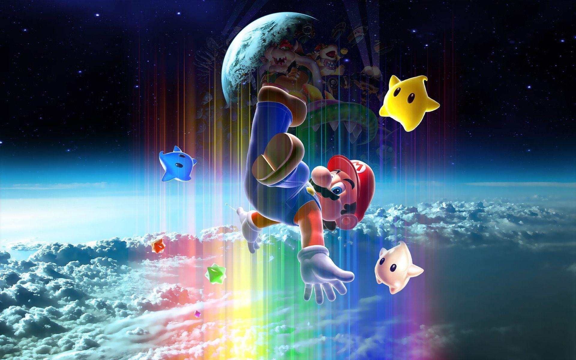 Super Mario Galaxy Wallpaper. Super Mario Galaxy Background