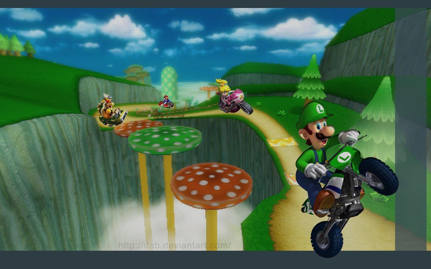 Pix For > Mario Kart Wii Yoshi Wallpaper