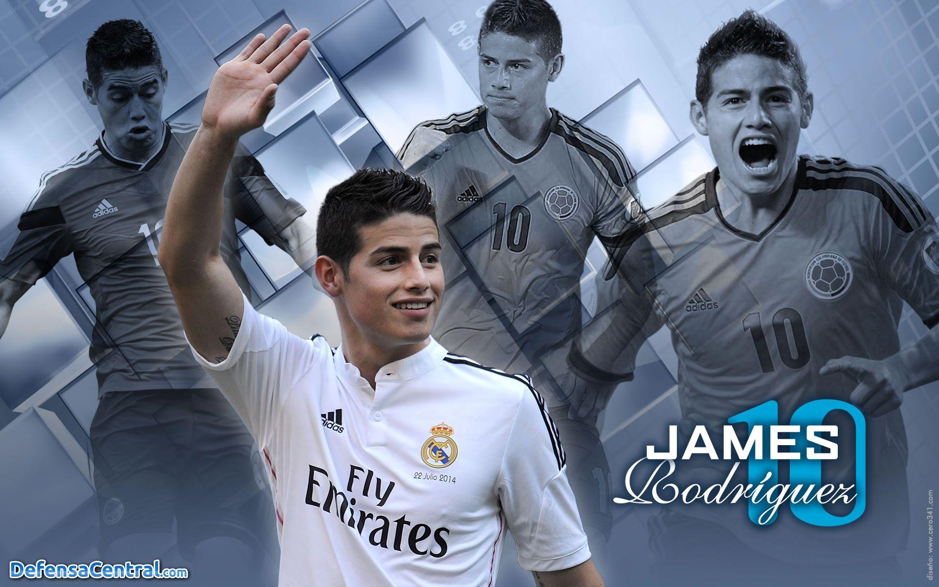 James Rodriguez Real Madrid and Colombia team wallpaper