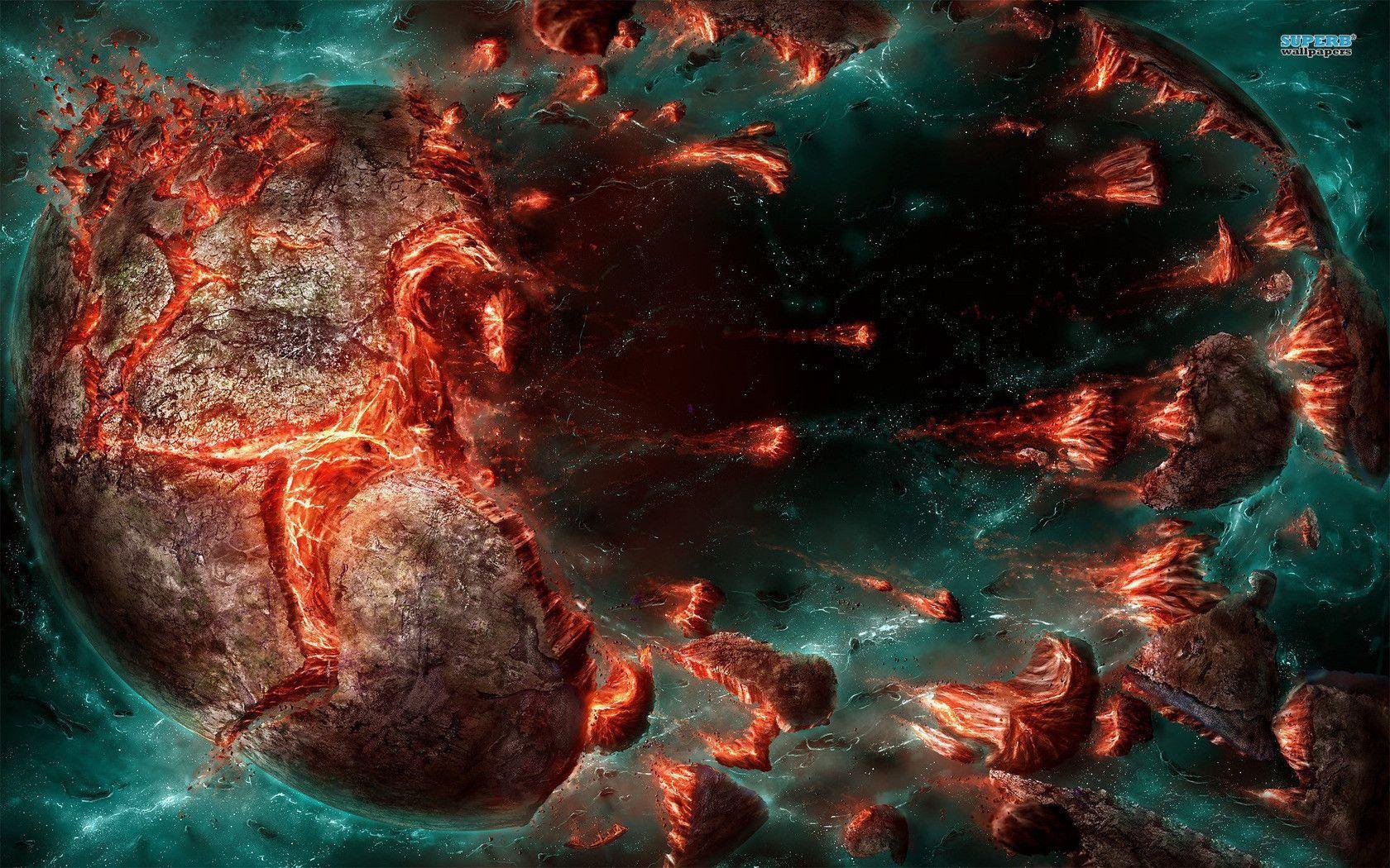 Exploding planet wallpaper wallpaper - #