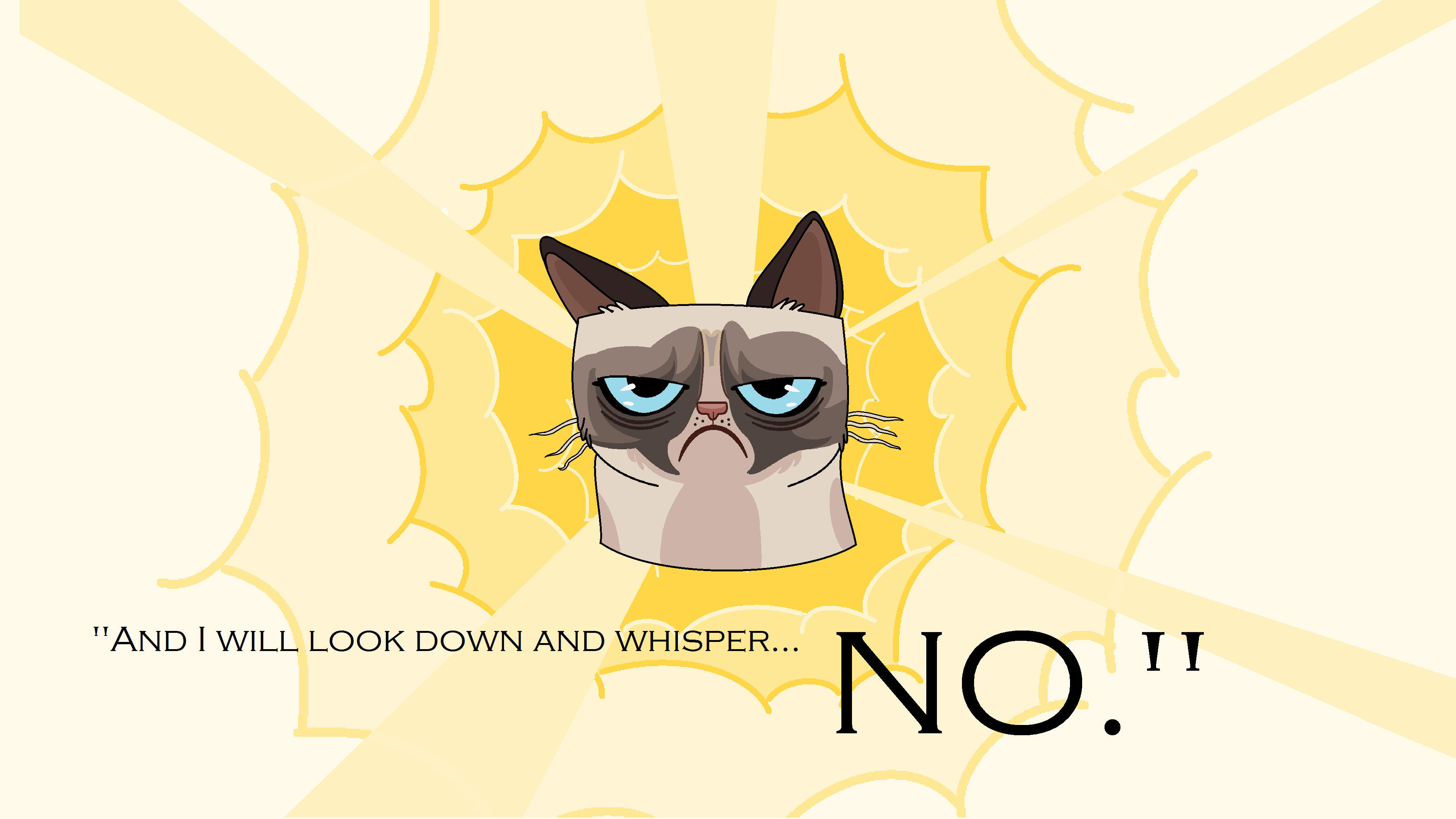 Grumpy Cat Dreaming To The Grumpy Moon Wallpaper PC