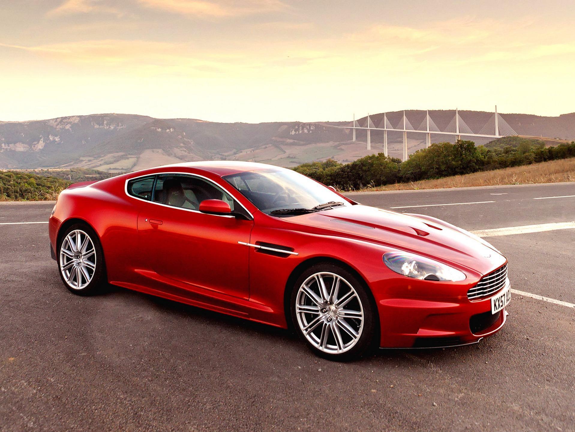 Aston martin red car free desktop background wallpaper image