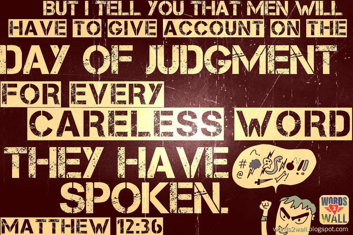 Bad Words. Free Bible Desktop Verse Wallpaper. Verse for the day