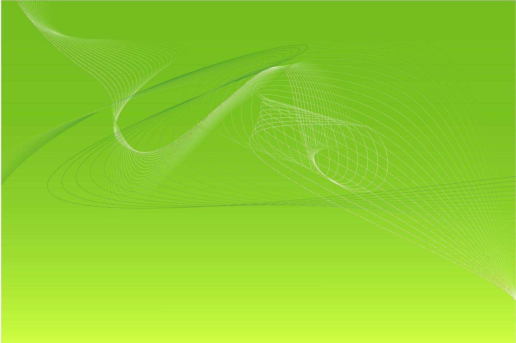 Green wave light abstract lines PPT Background