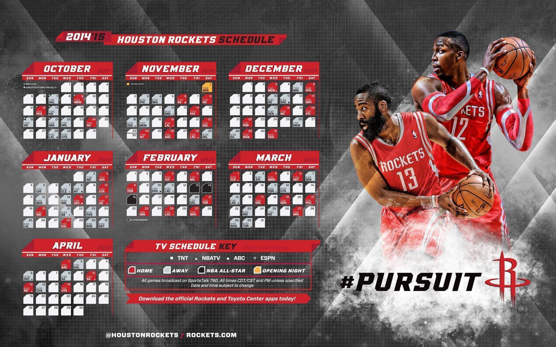 Houston Rockets 2014 2015 NBA Schedule Wallpaper Wide Or HD