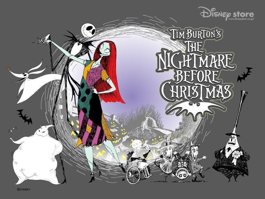 Nightmare Before Christmas Characters Wallpaper. Merry Christmas