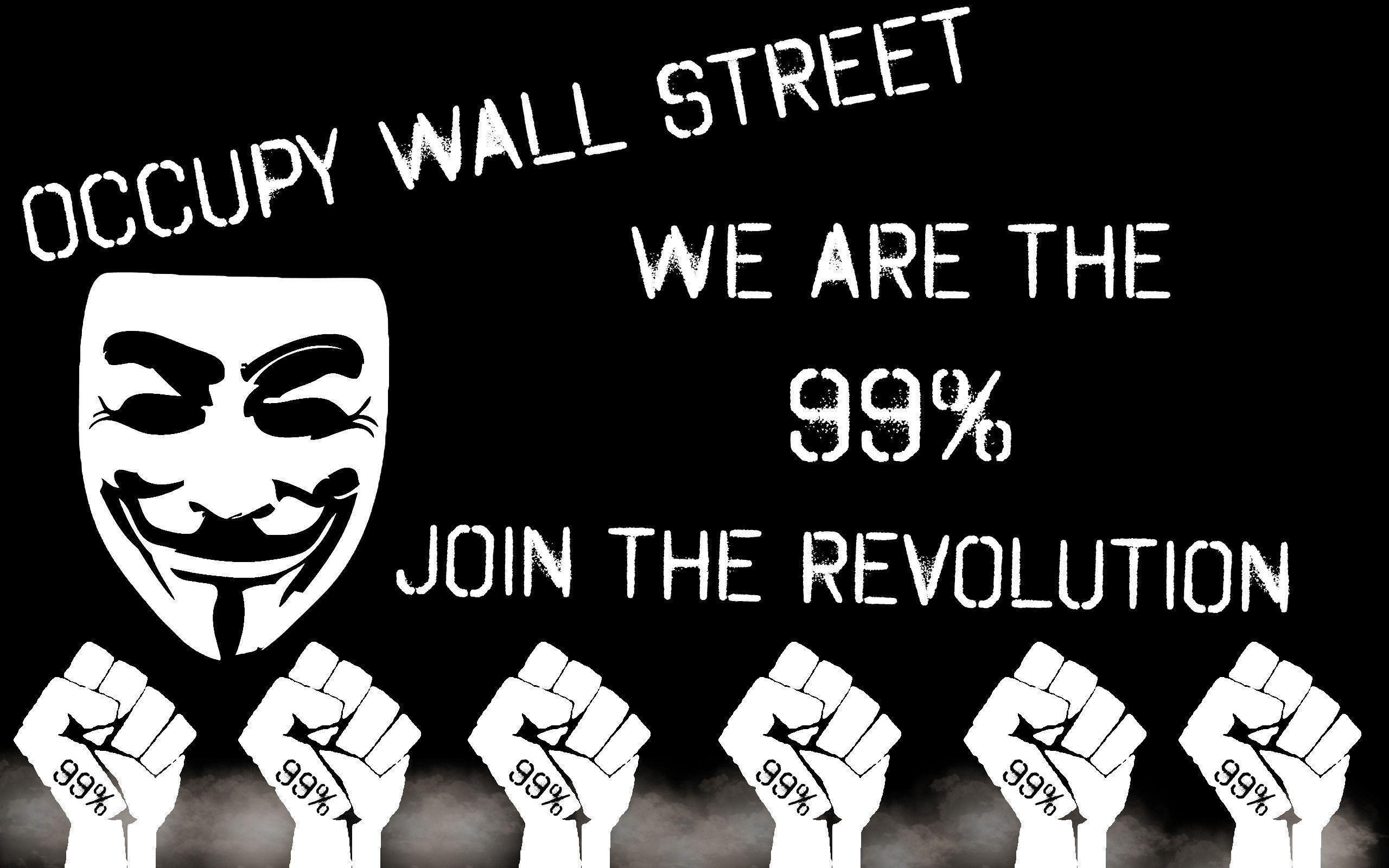 Occupy Wall Street Wallpaper By Silver Xombie