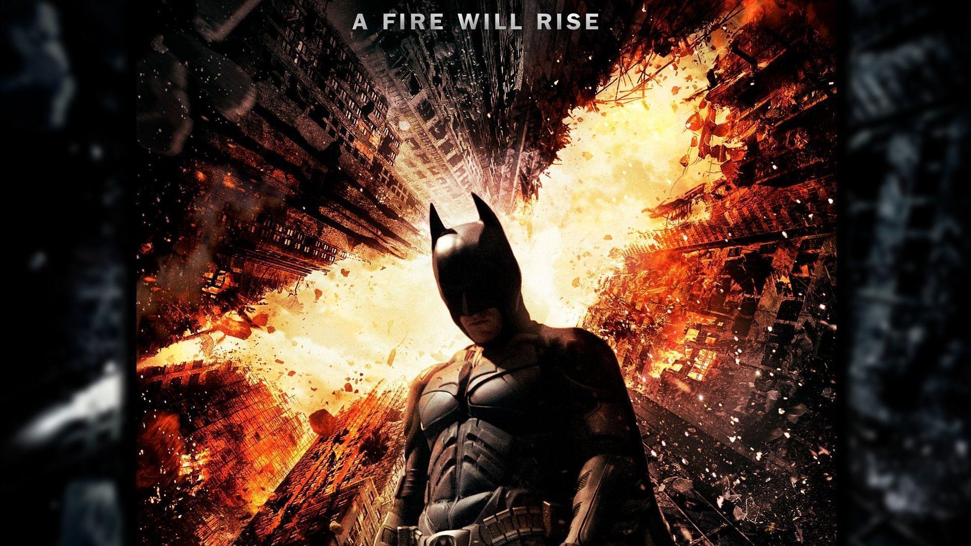 The Dark Knight Rises Fire Will Rise desktop wallpaper