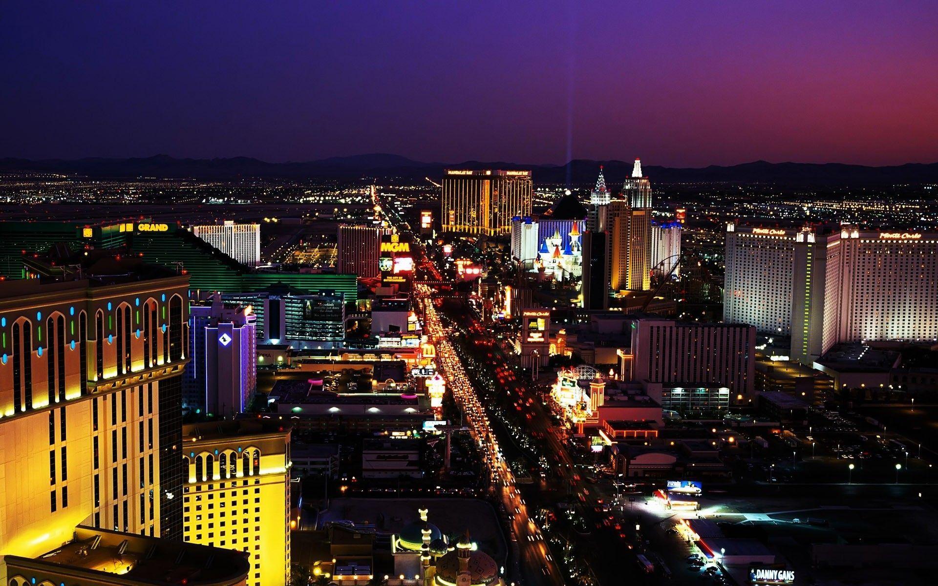 Matt Sacca. Las Vegas Strip Night Beautiful HD Wallpaper 2