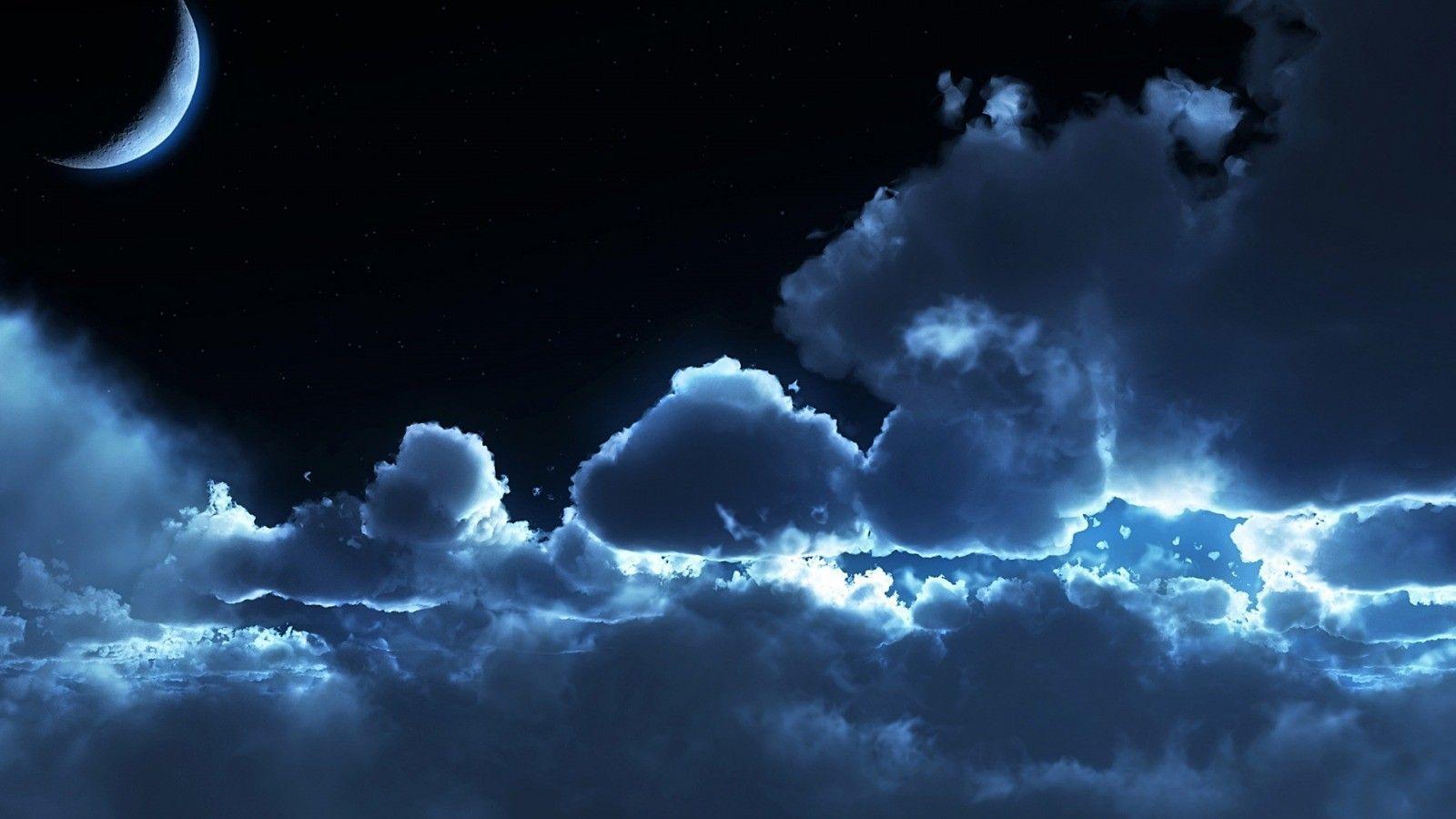 Download Clouds Dark Wallpaper 1600x900