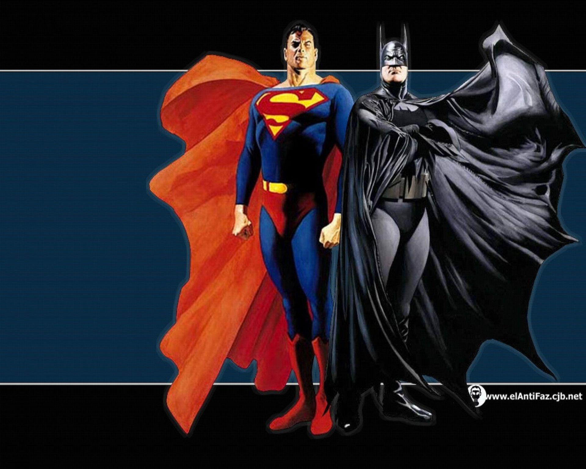 Wallpaper For > Superman And Batman Wallpaper