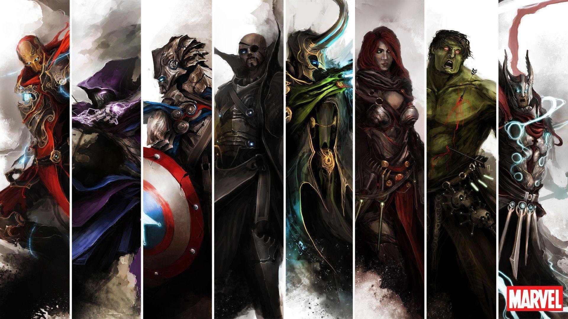 Wallpaper For > The Avengers Comics Wallpaper HD