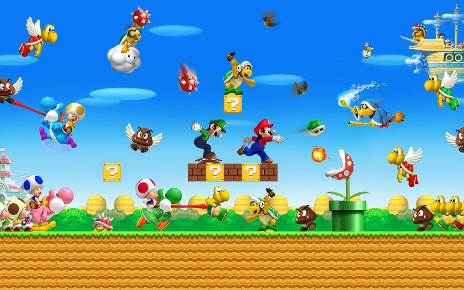 Super Mario Wallpaper wide pics pc